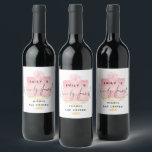 Étiquette Pour Bouteilles De Vin Pink Cake Name 21st Birthday Merci<br><div class="desc">Pink Cake Name 21st Birthday Merci Cheers. Twenty First est centré dans un script de style manuscrit avec nom et Merci et Cheers qui vous pouvez facilement personnaliser,  superposé sur un gâteau rose pastel Aquarelle à l'arrière - plan sur un stand d'or et une fleur sur le dessus.</div>