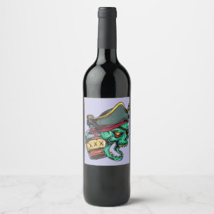 Étiquette Pour Bouteilles De Vin Pirate flacon Rhum pirate bottle rhum