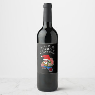 Étiquette Pour Bouteilles De Vin Pirate Père Noël Funny Vin Multiculé Noël