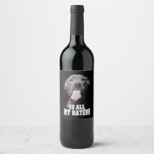 Étiquette Pour Bouteilles De Vin Pitbull