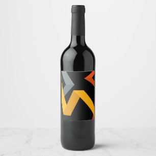 Étiquette Pour Bouteilles De Vin PLayful, dynamique, moderne, urbain