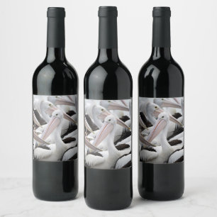 Étiquette Pour Bouteilles De Vin Pod pélican