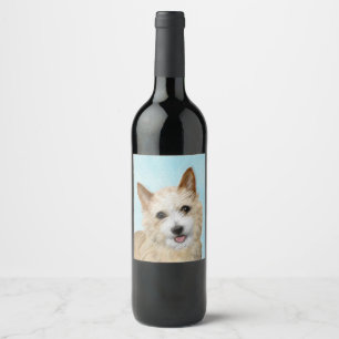 Étiquette Pour Bouteilles De Vin Podengo Pequeno - Art original