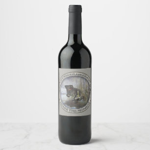 Étiquette Pour Bouteilles De Vin Pointer allemand à poil dur