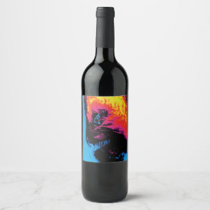 Étiquette Pour Bouteilles De Vin poivre et plastique faits taire
