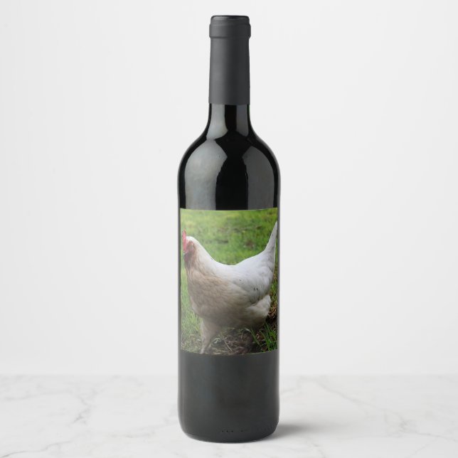 Étiquette Pour Bouteilles De Vin Pokey la poule (Devant)