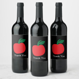 Étiquette Pour Bouteilles De Vin Pomme Fruit