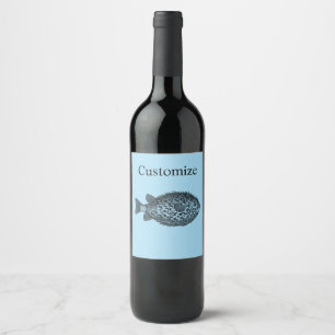 Étiquette Pour Bouteilles De Vin Porcupine tonnerre-anse