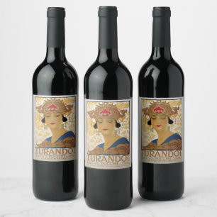 Étiquette Pour Bouteilles De Vin Poster pour Turandot - Giacomo Puccini