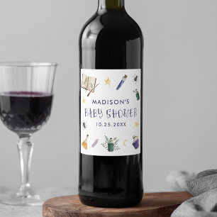 Étiquette Pour Bouteilles De Vin Potions magiques Whimsical Baby shower Halloween