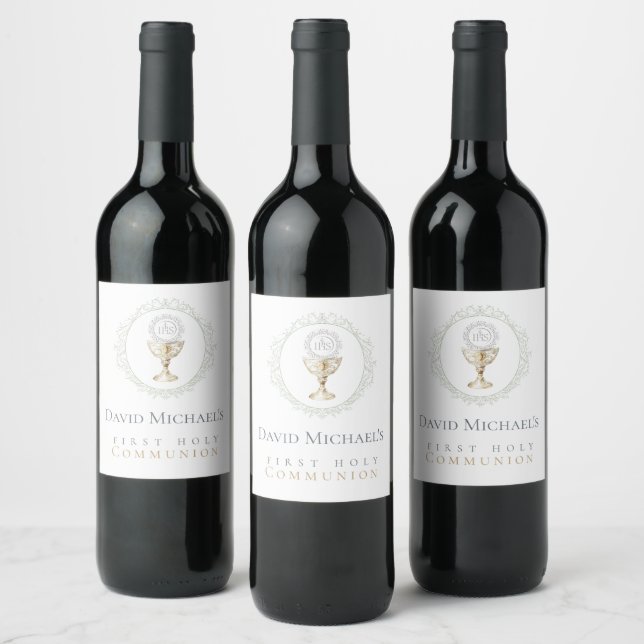 Étiquette Pour Bouteilles De Vin Première communion (Bouteilles)