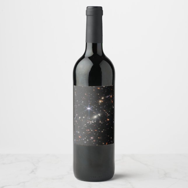 Étiquette Pour Bouteilles De Vin Première vue profonde de l'univers de Webb (Devant)
