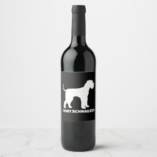 Étiquette Pour Bouteilles De Vin prime de schnauzer géant