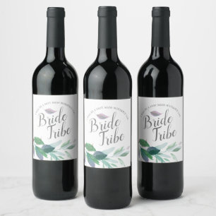Étiquette Pour Bouteilles De Vin Proposition d'aide-ménagère de printemps Feuilles