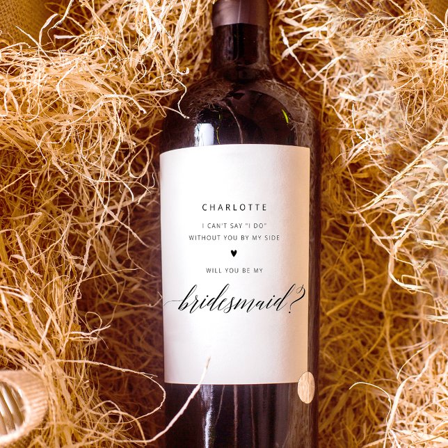 Étiquette Pour Bouteilles De Vin Proposition simple et élégante (Créateur téléchargé)