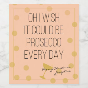 Étiquette Pour Bouteilles De Vin Prosecco chaque jour