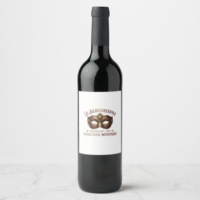 Étiquette Pour Bouteilles De Vin Quarante & Fabuleux : La Serenissima (Devant)