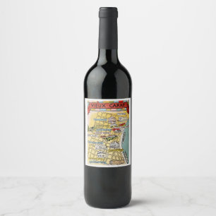 Étiquette Pour Bouteilles De Vin Quartier français de la Nouvelle-Orléans