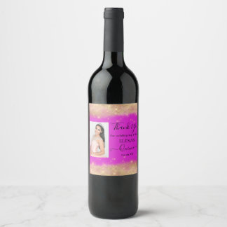 Étiquette Pour Bouteilles De Vin Quinceañera Événement Vin Favoriser Étiquette Pers