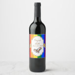 Étiquette Pour Bouteilles De Vin Rainbow Pride Gay Mariage Custom Wine BotÉtiquette<br><div class="desc">Rainbow Pride Gay Mariage Custom Wine BotÉtiquette</div>