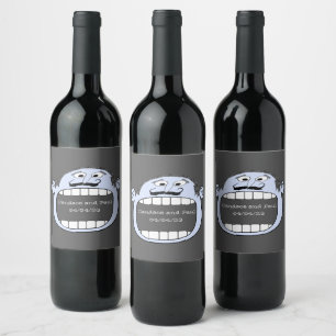 Étiquette Pour Bouteilles De Vin Raisins de vin Fleurs personnalisées Rouge Blanc G