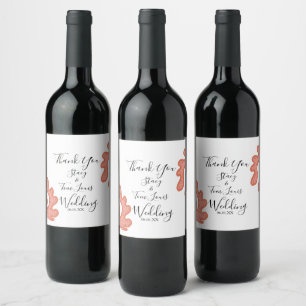 Étiquette Pour Bouteilles De Vin Récif de corail dessiné à la main Plage tropicale 