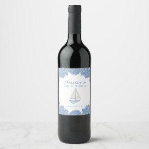 Étiquette Pour Bouteilles De Vin Remerciement pour une fête de mariage en bateau cô