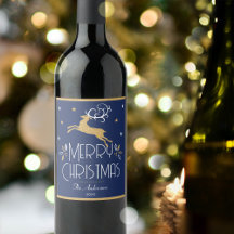 Renne de Noël élégant Bleu de minuit festif