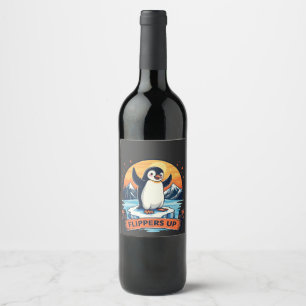 Étiquette Pour Bouteilles De Vin Résistez À Ce Que Je Me Tiens Avec Les Pingouins A