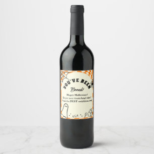 Étiquette Pour Bouteilles De Vin Rétro On Nous A Hués Vous Avez Été Hué Jeu