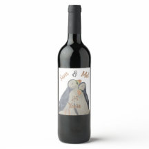 Romantic Cute Anniversaire Oiseaux Aquarelle Puffi