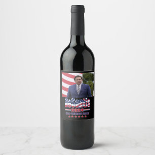 Étiquette Pour Bouteilles De Vin Ron DeSantis pour le Président 2024