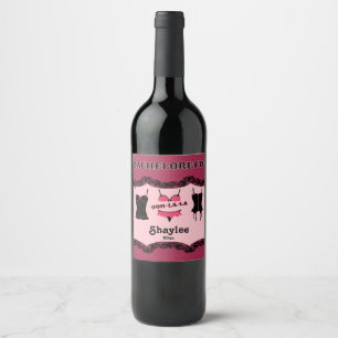 Étiquette Pour Bouteilles De Vin Rose, Bachelorette, Étiquette de vin de lingerie