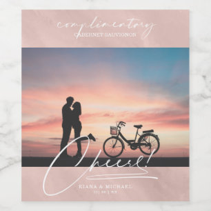 Étiquette Pour Bouteilles De Vin Rose photo Gold ID816