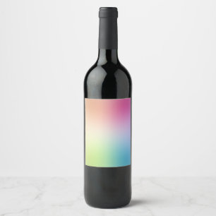 Étiquette Pour Bouteilles De Vin Rose Rouge Jaune Orange Bleu Vert Violet Coloré