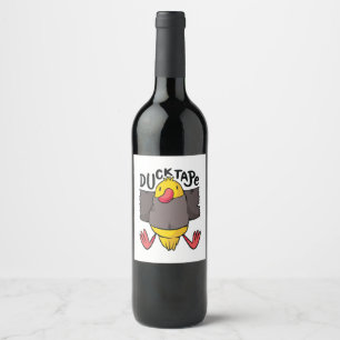 Étiquette Pour Bouteilles De Vin Ruban Canard Drôle