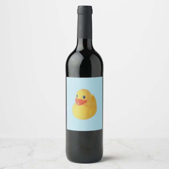 Étiquette Pour Bouteilles De Vin Rubber Ducky (Devant)