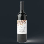 Étiquette Pour Bouteilles De Vin Rustic Fall laisse Mariage Étiquette de bouteilles<br><div class="desc">Améliorez votre réception de mariage avec le Rustic Fall Leaves Mariage Wine Bottle Étiquette. Conçu avec un beau motif de feuilles d'automne, ce étiquette ajoute une touche d'élégance rustique à vos bouteilles de vin. Idéal pour un mariage sur le thème des chutes, c’est une excellente façon de personnaliser vos stations...</div>