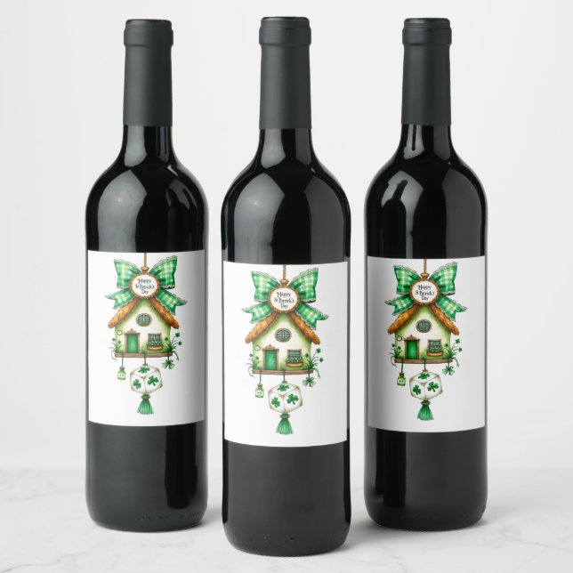 Étiquette Pour Bouteilles De Vin Saint Patrick's Day (Bouteilles)