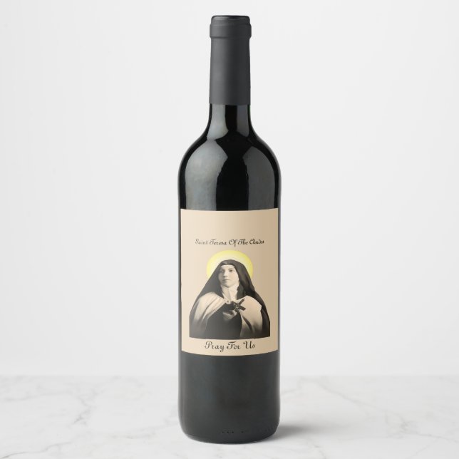 ÉTIQUETTE POUR BOUTEILLES DE VIN SAINT TERESA DES ANDES (Devant)
