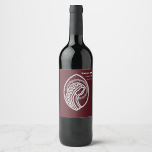 Étiquette Pour Bouteilles De Vin Sainte Vierge Marie, Étiquette de vin de dentelle