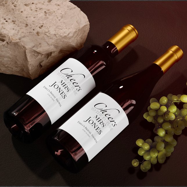 Étiquette Pour Bouteilles De Vin Salutations pour les futures mères | Fête des mari (Créateur téléchargé)