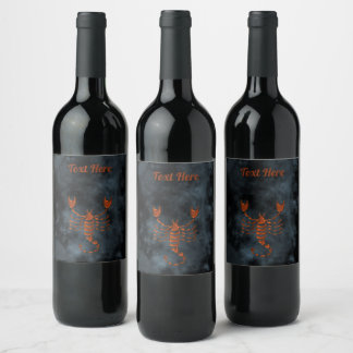 Étiquette Pour Bouteilles De Vin Scorpio