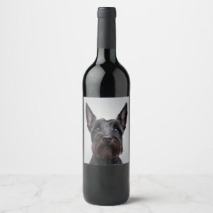 Étiquette Pour Bouteilles De Vin Scottish Terrier