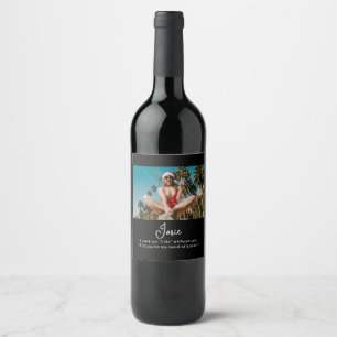 Étiquette Pour Bouteilles De Vin Serez-Vous Ma Femme D'Accueil Chic Minimale Photo