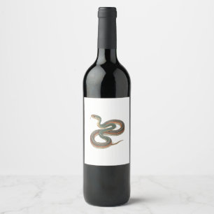 Étiquette Pour Bouteilles De Vin Serpent