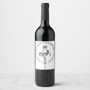 Étiquette Pour Bouteilles De Vin Serpent sur vélo