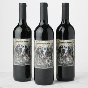 Étiquette Pour Bouteilles De Vin Setter anglais