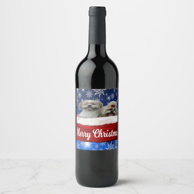 Étiquette Pour Bouteilles De Vin Shih tzu Wine Bottle