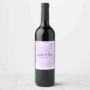 Étiquette Pour Bouteilles De Vin simple minimal ajoutez votre nom mariage personnal